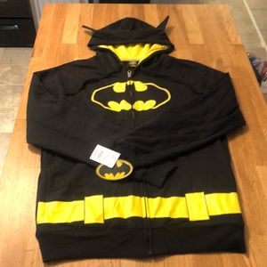 Black BATMAN Zip Up - NWT - XL